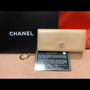 Auth and used Chanel card and coin case.